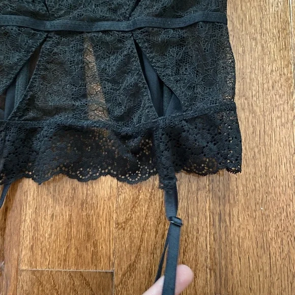 NWOT victoria’s secret black lace cut out corset bustier top - Picture 9 of 9